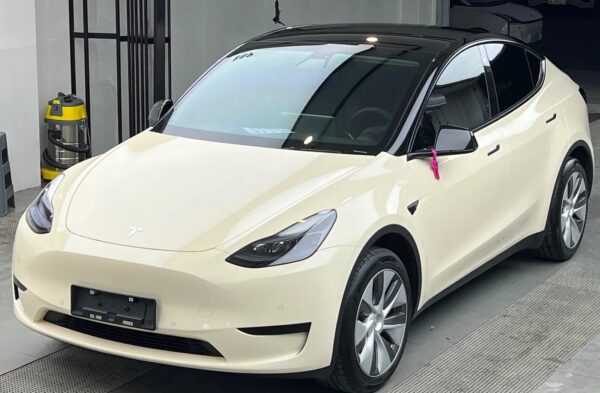 Gloss Sahara Yellow Car Body Color Change Vinyl Wrap - 图片 2