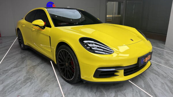 Gloss Corn Yellow Car Body Color Change Vinyl Wrap - 图片 2