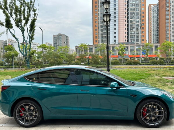 Gloss Hell Green Car Body Color Change Vinyl Wrap - 图片 2