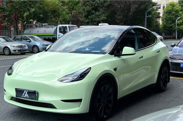 Gloss Mint Green Car Body Color Change Vinyl Wrap