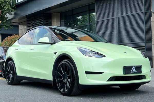 Gloss Mint Green Car Body Color Change Vinyl Wrap - 图片 2