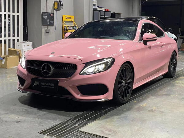Gloss Rouge Pink Car Body Color Change Vinyl Wrap