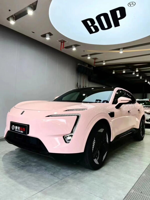 Gloss Shell Pink Car Body Color Change Vinyl Wrap