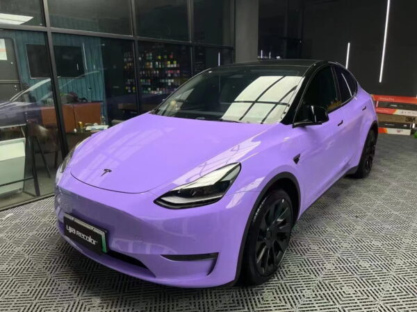 Gloss Lavender Purple Car Body Color Change Vinyl Wrap