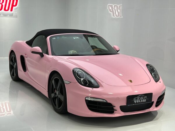 Gloss Rouge Pink Car Body Color Change Vinyl Wrap - 图片 2