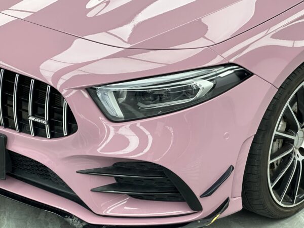 Gloss Oolong Milk Tea Pink Car Body Color Change Vinyl Wrap