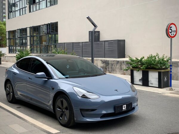 Gloss Cement Gray Car Body Color Change Vinyl Wrap - 图片 2