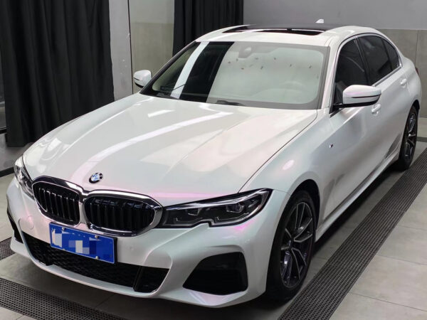 Gloss Pearl Shell White To Pink Car Body Color Change Vinyl Wrap
