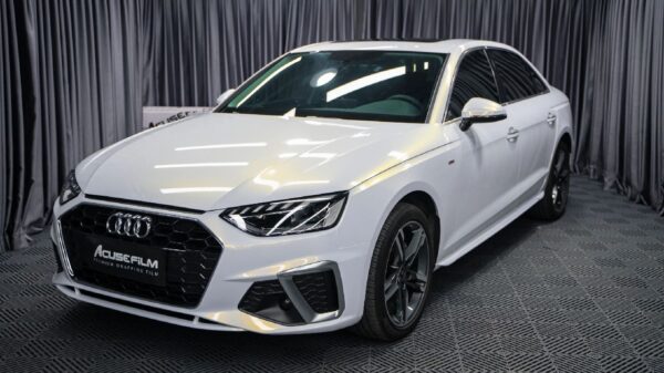 Gloss Pearl Shell White To Gold Car Body Color Change Vinyl Wrap
