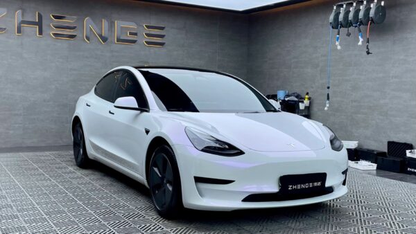 Gloss Pearl Shell White To Purple Car Body Color Change Vinyl Wrap - 图片 2