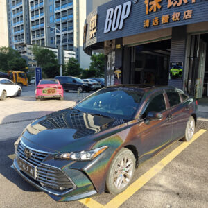 Laser Rainbow Black Car Body Color Change Vinyl Wrap