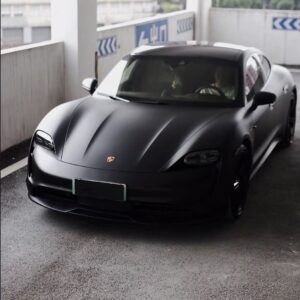 Matte Shadow Black Car Body Color Change Vinyl Wrap